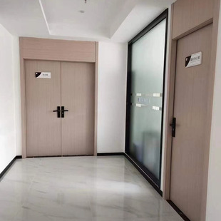 厂家直供办公室双开门会议室对开门学校宾馆室内房间无漆生态木门-阿里巴巴