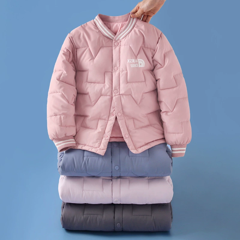 Новая детская пуховая куртка для осени и зимы, легкий и теплый жилет для мальчиков и девочек, подходит для детей старшего возраста и студентов, ее можно носить как внутри, так и снаружи.