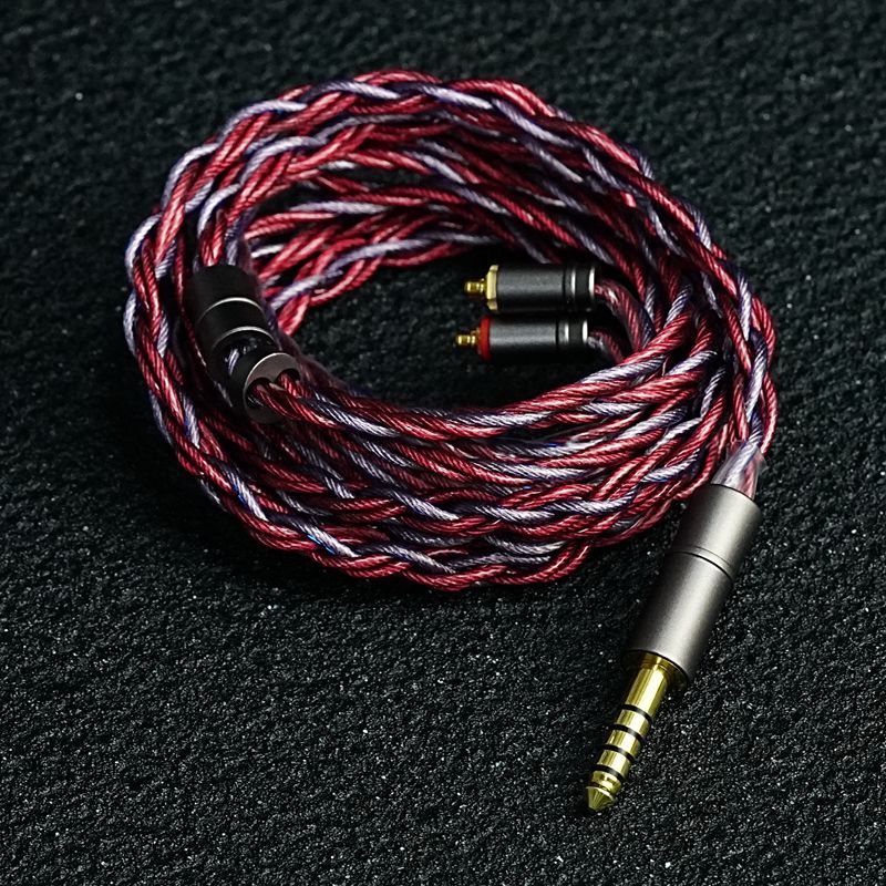6-strand headphone upgrade cable MMCX 078 dual pin QDCTFZ | eBay