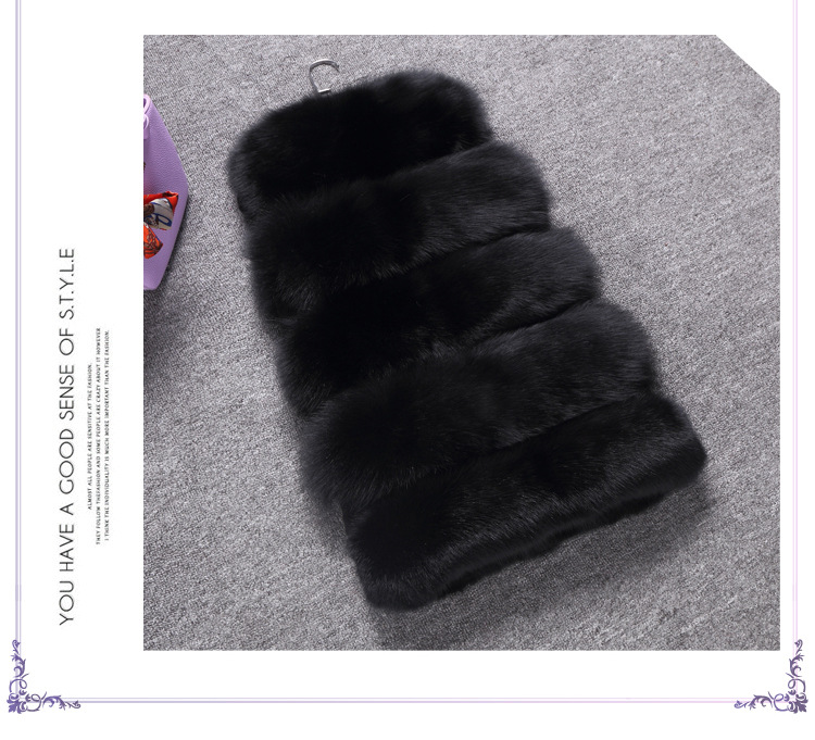Damen Kunstfellweste Mittellang Für Herbst Und Winter Lässiger Stil_voghion.com