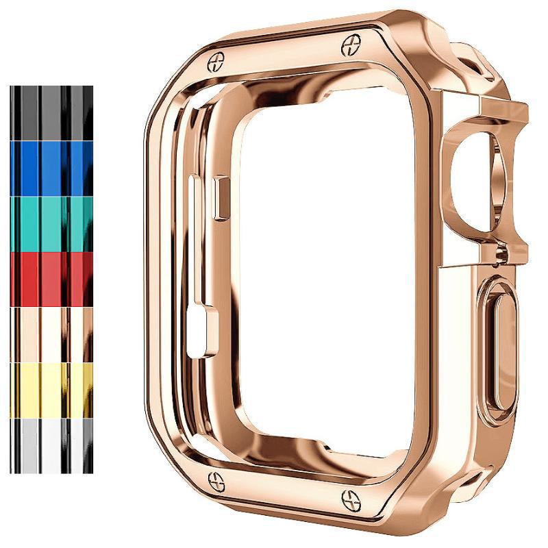 Suitable for apple watch Apple Watch TPU Imitation Mechanical Case Modification AP Armor Protection Electroplating Explosions Hot Selling