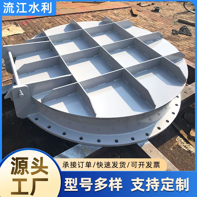 Дверь из нержавеющей стали 304, круглая дверь из углеродистой стали, тип плавающего ящика, тип переворачивания, стальная дверь с двойным открыванием, обратный клапан трубопровода