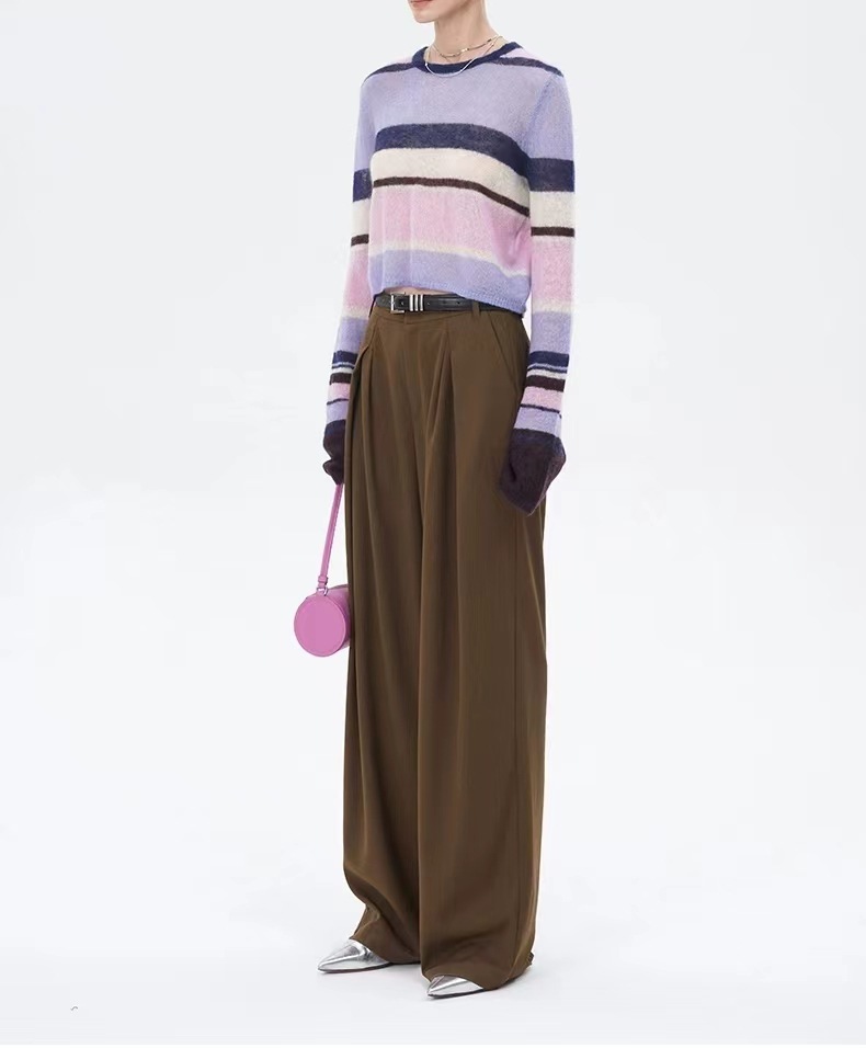 Irregular Striped Sweater Image 5