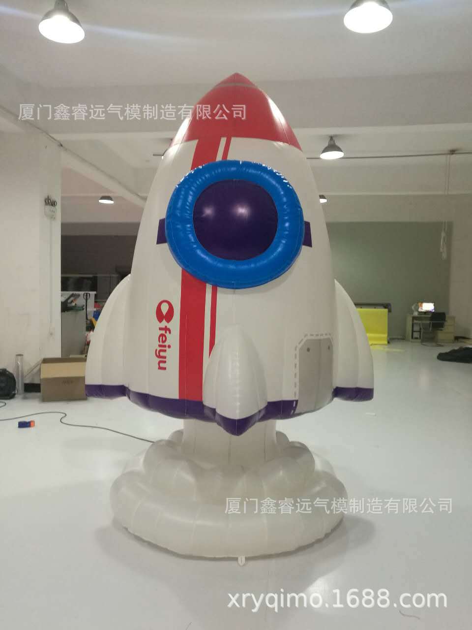 充气火箭模型 LED灯光星空气模