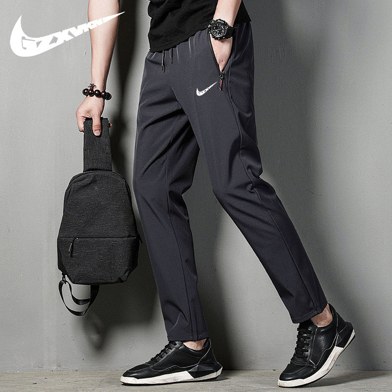 Spring and Autumn Men's Cropped Pants Casual Sports Korean Style Fashionable Loosen Pants Fashionable Brand Sports Casual Pants for Boys