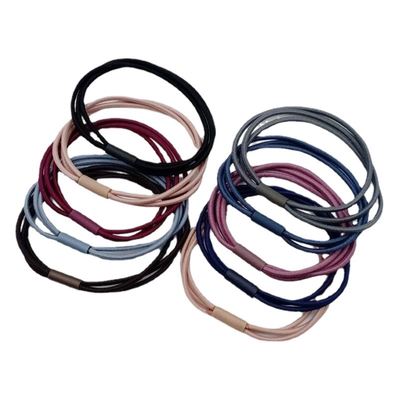 Корейская версия кольца для волос три в одном небольшая свежая черная колечка для волос