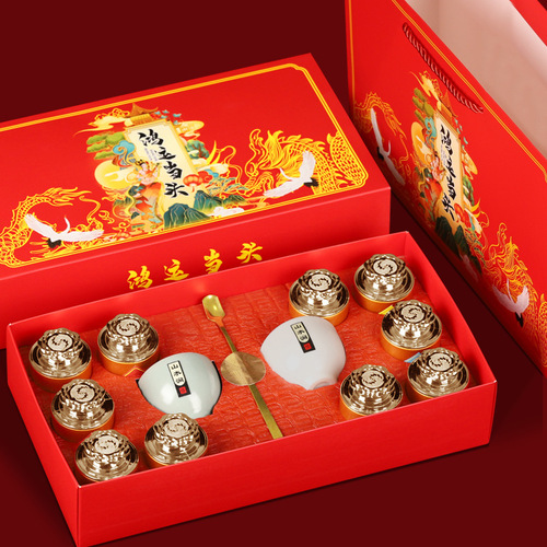 Top Ten Famous Teas: Tieguanyin Oolong Tea, Jinjunshe Oolong Tea, Zhengshan XiaoZhong Black Tea, Small Jar High-End Tea Gift Box