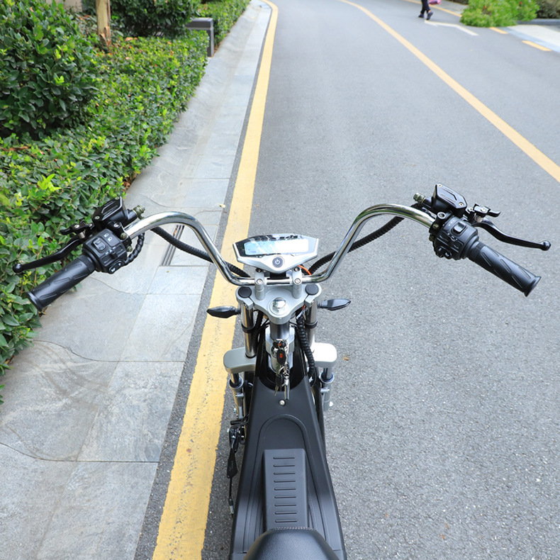 New Harley tricycle large wide tire electric car battery motorcycle scooter lithium battery scooter