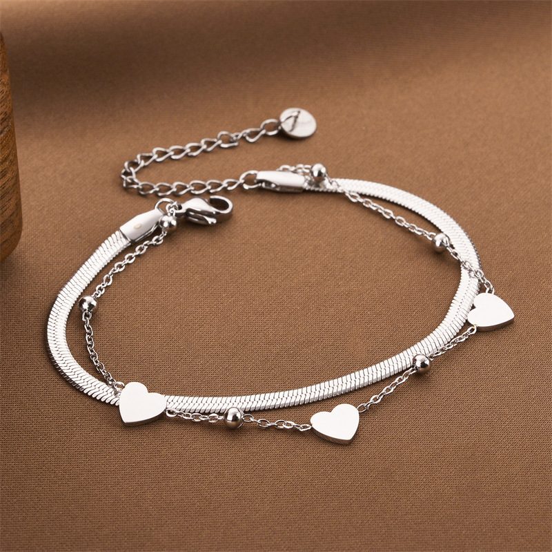 Joyas transfronterizas europeas y americanas Pulsera de acero de titanio de todo fósforo Versión coreana del temperamento bohemio Pulsera de acero de titanio que no se desvanece Joyería femenina