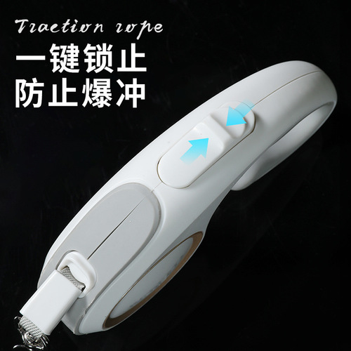 New cross-border simple pet 3-meter traction rope automatic retractable dog tractor daily dog ​​walking leash