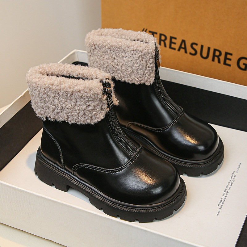 Velvet Martin 2024 Autumn/Winter New Collection Girls' Soft Bottom Two Cotton Short Children's Oxygen Princess Leather_voghion.com