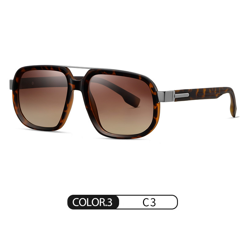 Spot nuevas gafas de sol polarizadas S15113 gafas de sol de metal con marco cuadrado clásico de moda gafas de sol de conducción al aire libre