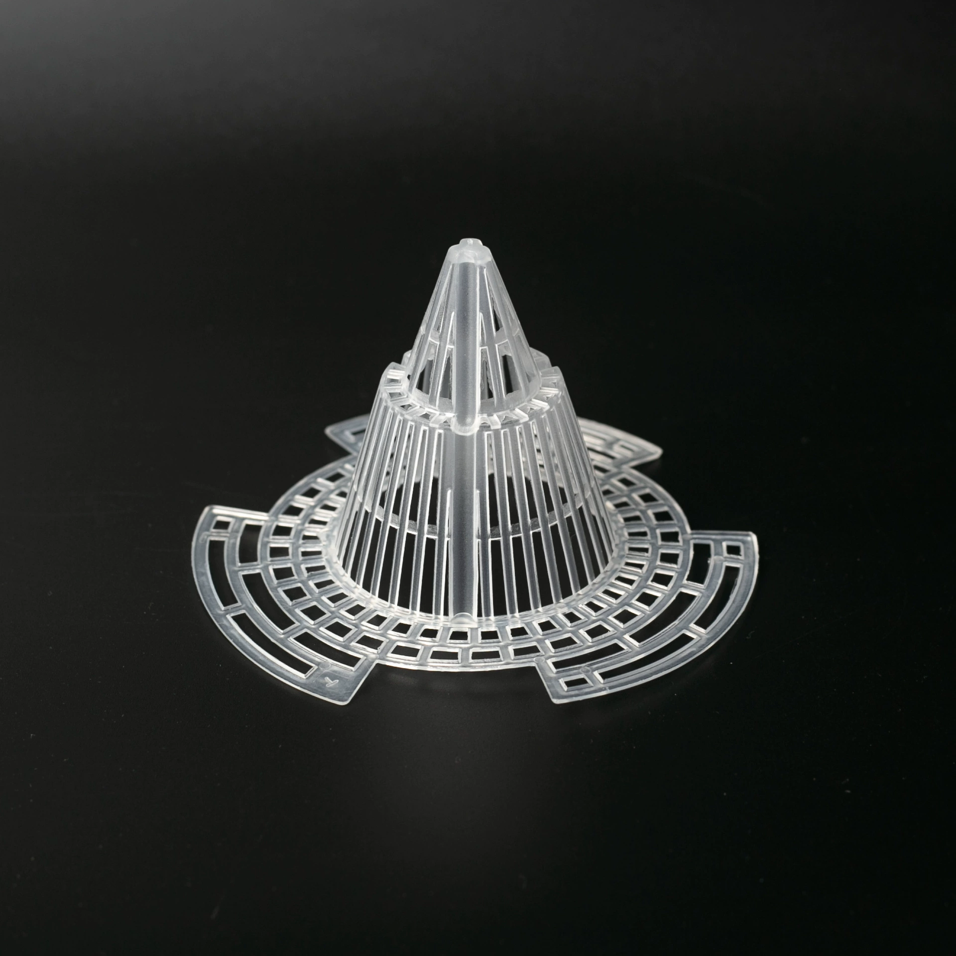 Трансграничный нижний фильтр цветочного горшка, трехмерный цветочный горшок, Герметичная прокладка для почвы, дышащая проницаемая прокладка, защищающая от насекомых, конусообразная матовая сетка