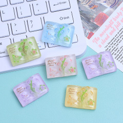 氷透カラー花日記帳diyアクセサリークリーム樹脂小物手作り材料バッグ卸売り