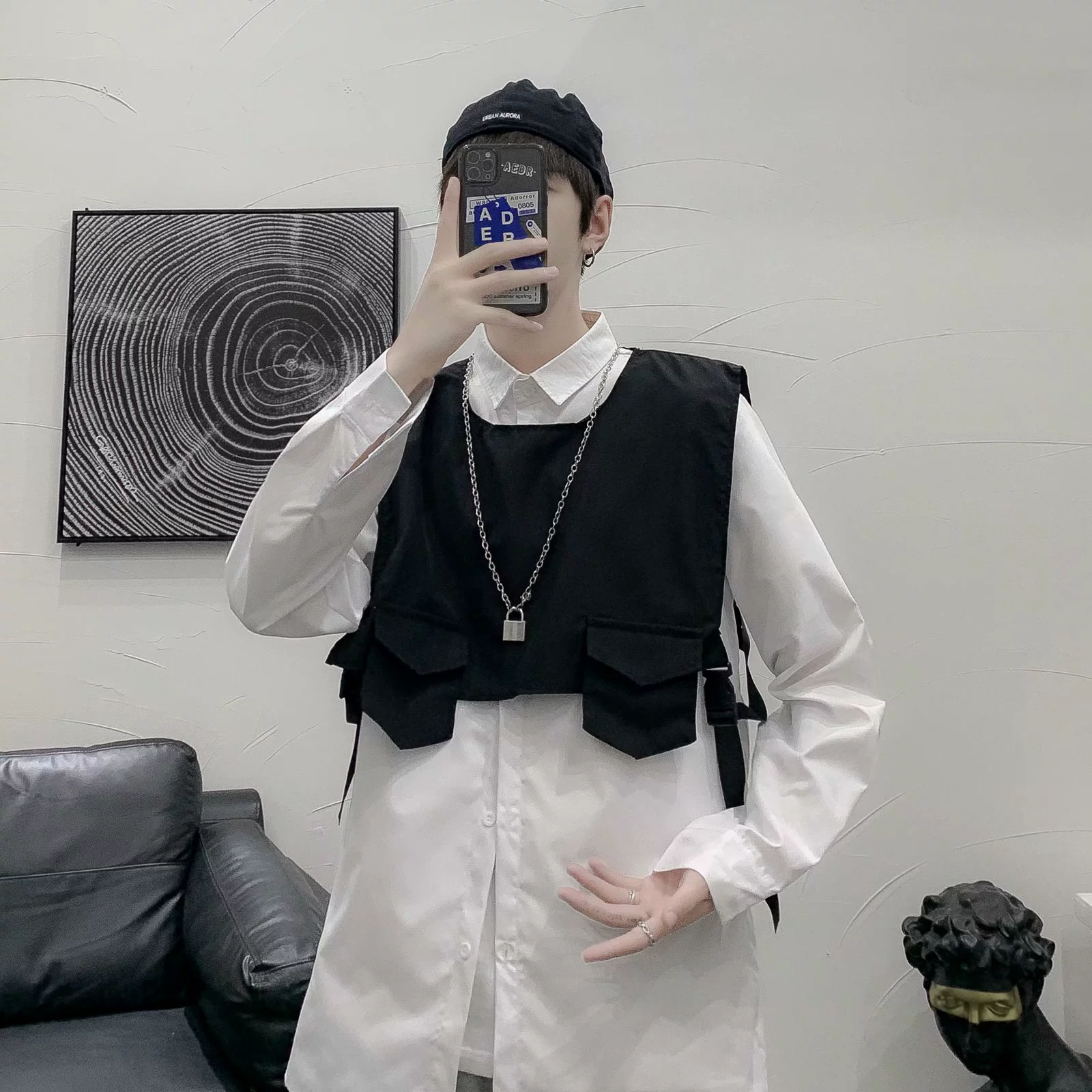 Жилет, жилет, жилет, парикмахер, парикмахер, японская куртка, чтобы напечатать логотипы, жилет