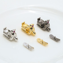 新款摩托车滑板巴洛克珍珠阿飘铜镀金配件diy手工饰品自制材料