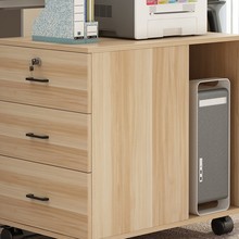 my打印机柜活动电脑主机柜床边收纳柜带滑轮文件柜储物茶水桌边柜