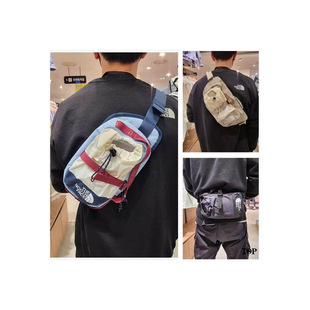 New North Men's and Women's Mountaineering Outdoor Chest Bag Sports Waist Bag Dual-use Crossbody Bag Travel Color-matching Mobile Phone Bag Cross-border