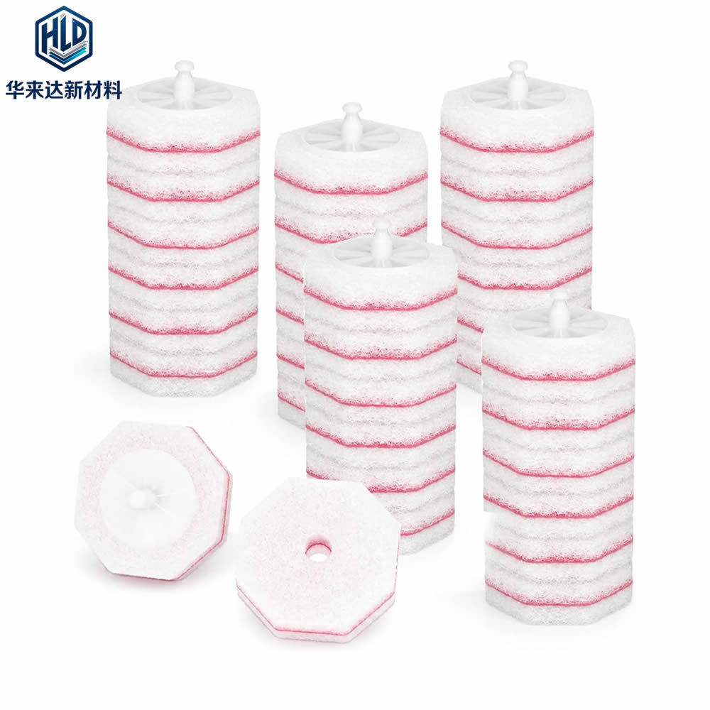 Hualaida cross-border wholesale disposable toilet brush replacement heads for household use, no dead corners, toilet cleaning brush, Clorox