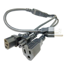 美規三插一分三品字尾梅花尾母頭彎頭美式標一出二拖四電源延長線