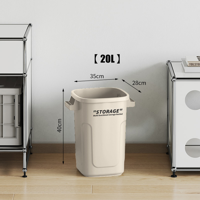 キッチンゴミ箱家庭用新しい大型蓋付き高さ紙バスケット家庭用屋外インダストリアルスタイル大容量ゴミ箱|undefined