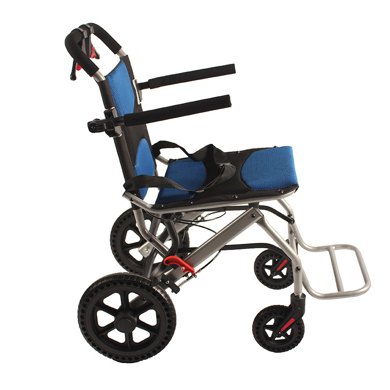 silla de ruedas de avión pequeño scooter para personas mayores andador plegable portátil manual asiento de carro