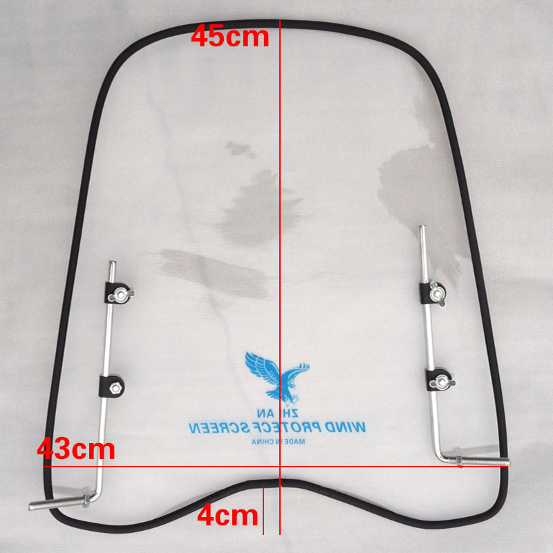 Coche eléctrico parabrisas invierno engrosada PC parabrisas borde transparente