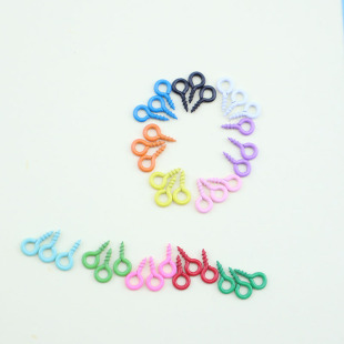 DIY jewelry accessories color spray paint sheep angle nail screw handmade jewelry materials wholesale various color sheep eye nail