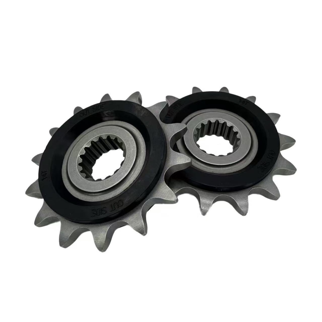 Suitable for Motorcycles Without 250Rr, Lx250Gs-3 Small Gear, Small Sprocket, Chainring, Chain Plate, Rubber-Coated Noise-Reducing Chain