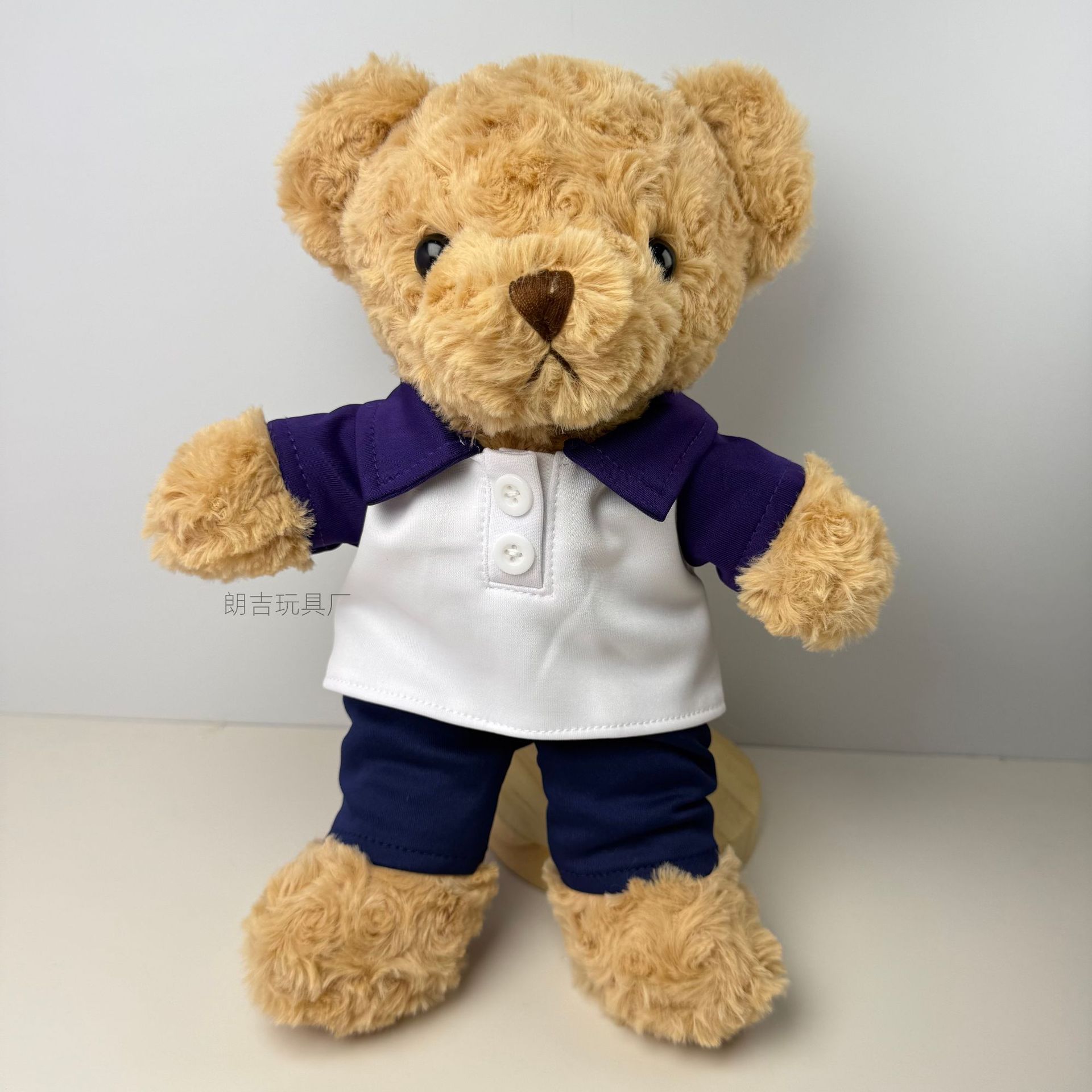 Uniforme escolar oso muñeca Teddy Teddy Juguetes de peluche Graduation Bear Regalo de graduación logotipo emblema escolar