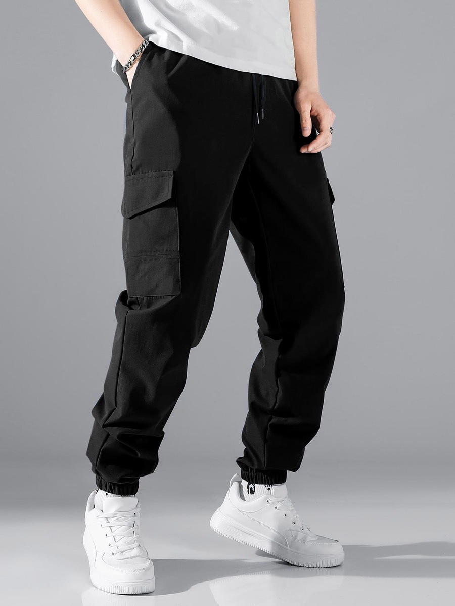 New workwear pants, high street casual multi pocket leggings, men's_voghion.com