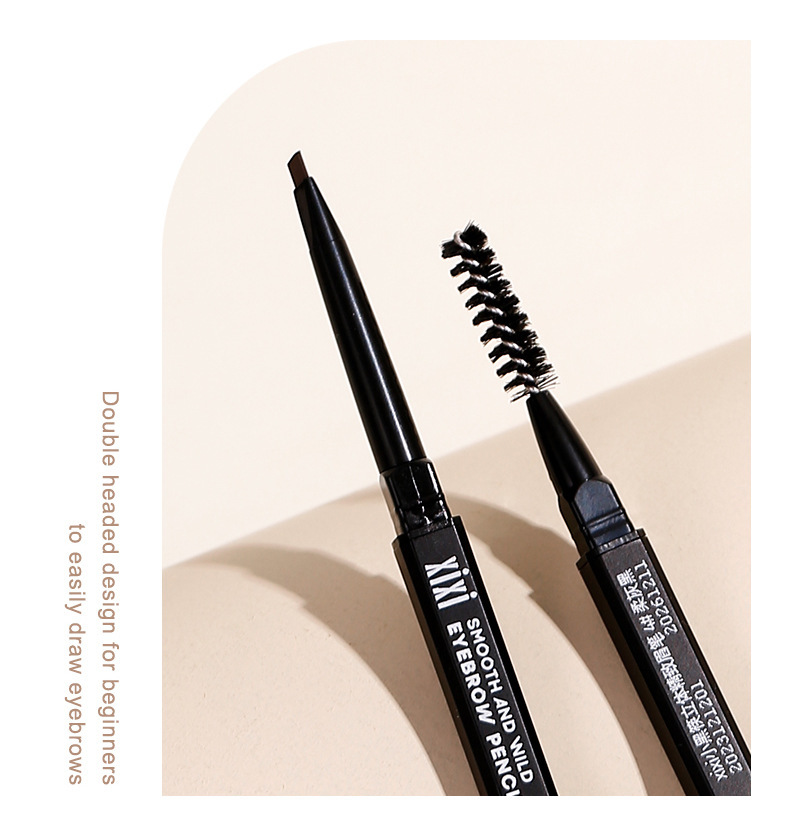 xixi's small black chopsticks feature a three-dimensional and exquisite eyebrow pencil with two ends outlining the shape of the eyebrows. It is waterproof, sweat-proof, and does not smudge naturally, with each eyebrow clearly distinguishable undefined
