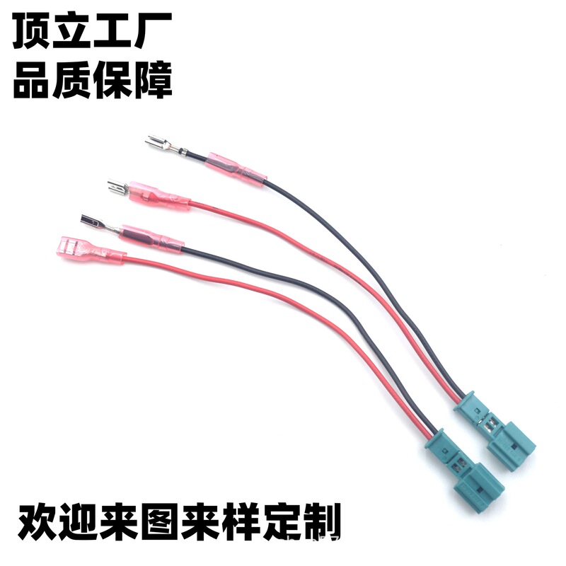 Suitable for Bmw Tweeter Door Light Ambient Light Plug 2P2 Hole Harman Kardon Audio Modified Tweeter Cable