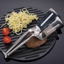 无磁304不锈钢牛排夹简约食品夹烧烤煎鱼夹厨房多功能烘焙神器