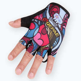 Qepae 公路山地自行车 骑行手套 摩托车运动健身赛车半指手套