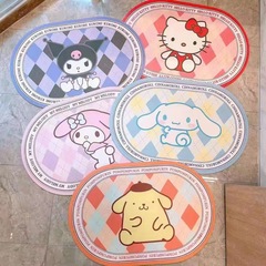 卡通庫洛美樂蒂米浴室地墊衛生間門口廁所地毯軟硅藻泥腳墊