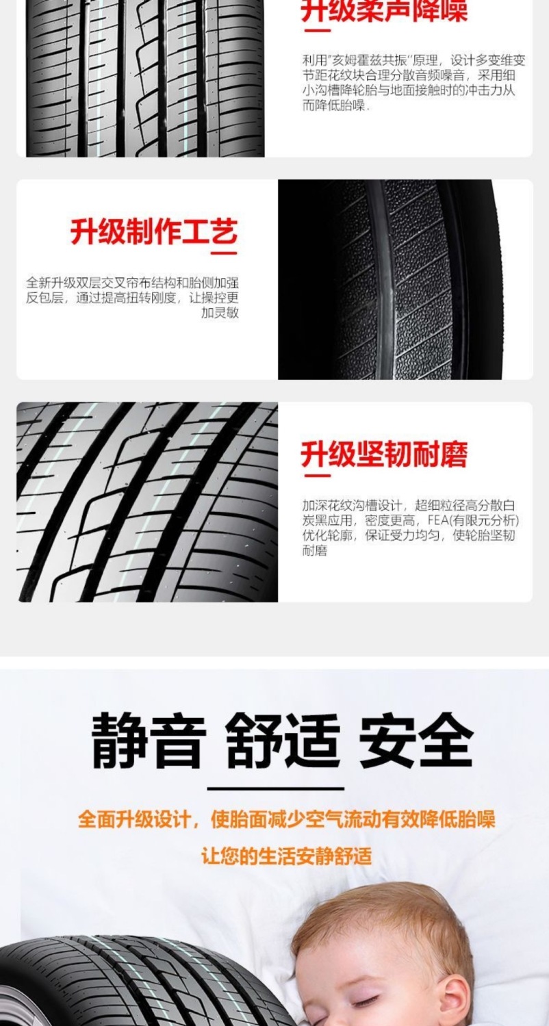 255 Car Tires 30 35 40 45 50 55 60 65 Thickened Version 70R17R18R19R20 Lt/C