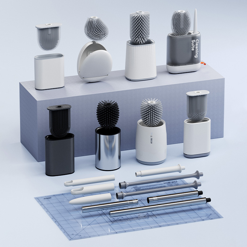 Golf Toilet Brush With Leak-proof Base And Long Handle For Corners_voghion.com