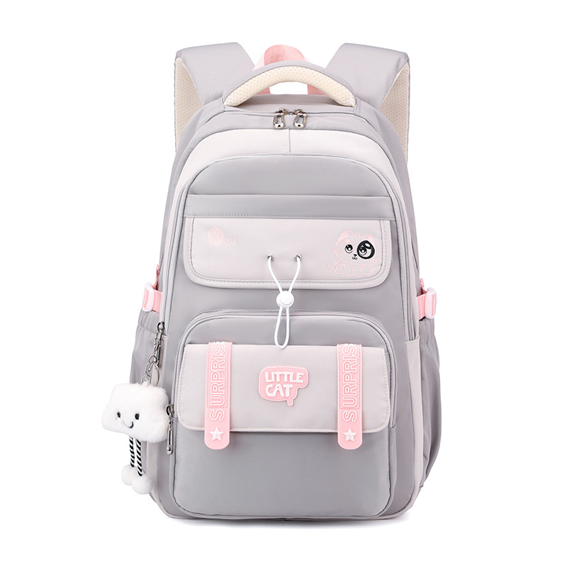 2025 nuevo estilo simple, lindo, de alto valor, mochila escolar de grado 5-6, mochila de gran capacidad para estudiantes
