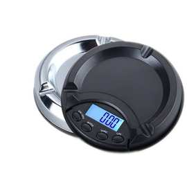 直销新意款电子秤0.01G 珠宝电子秤500G 口袋秤烟灰缸型电子称