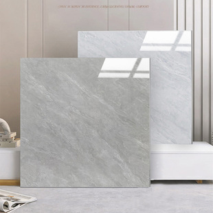 All-Over Marble New Tile Floor Tiles 800X800 Light Gray Non-Slip Living Room Bedroom Floor Tiles 600