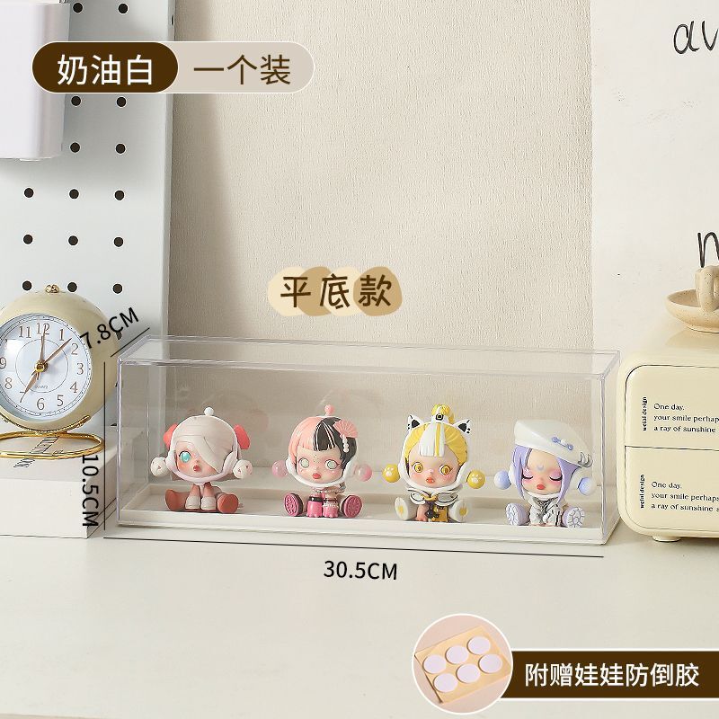 手办盲盒展示盒亚克力泡泡玛特展示架收纳萌粒透明防尘盒子收纳盒|undefined