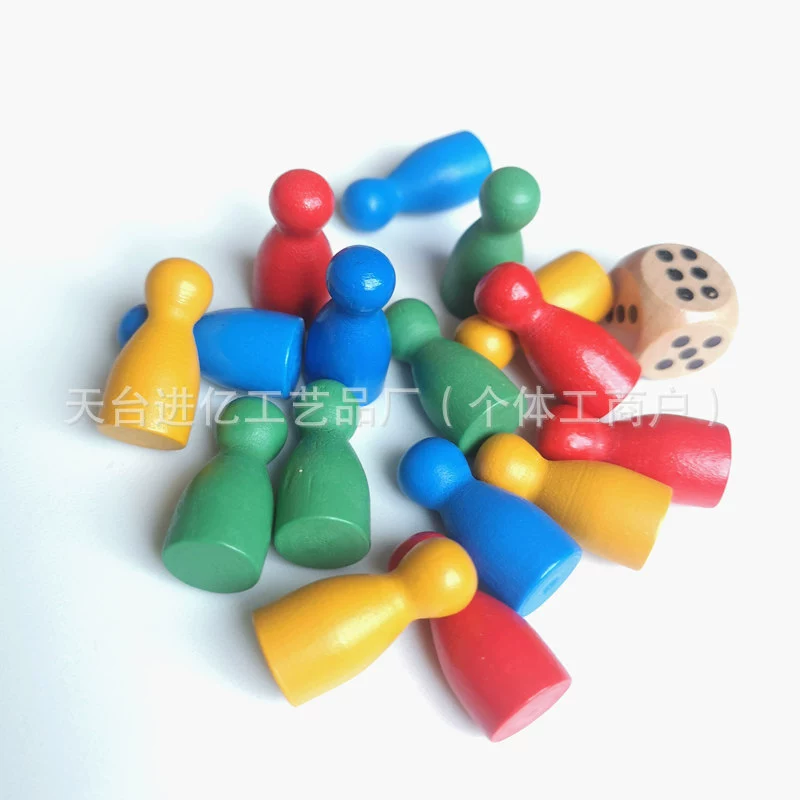 Деревянные шахматные фигуры в форме человека развивающие игрушки красочные экзотические деревянные шашки летающие экологически чистые аксессуары для игры Монополия