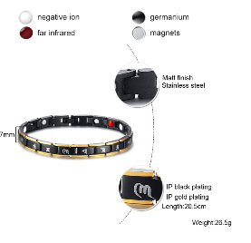 57g Weight Bracelets Classification Business Occasion 304 Stainless Steel Material Geometric Pattern Men'S Gender Plating Design Fashion Style Fashion Geometric Stainless Steel Bracelets Plating Stainless Steel Bracelets 1
