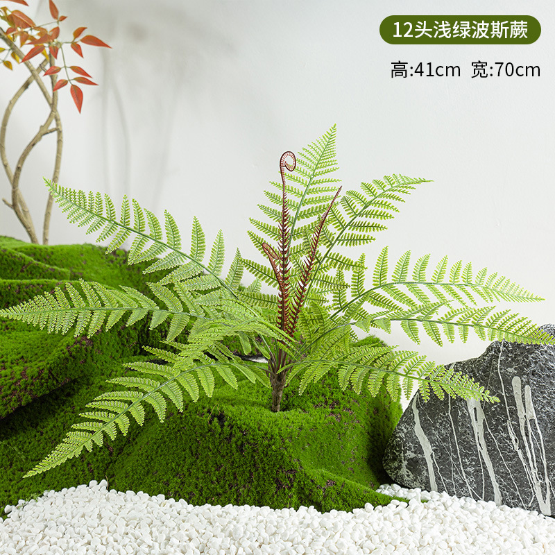 Simulación de plantación y paisajismo verde, materiales de distribución pequeños de todo uso, materiales auxiliares, arreglos florales, helechos, césped falso, decoración de plantas pequeñas, decoración de paisaje image 14