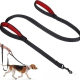 Explosion-proof rush traction rope large dog reflective woven double handle dog walking rope factory wholesale cat and dog supplies traction belt
