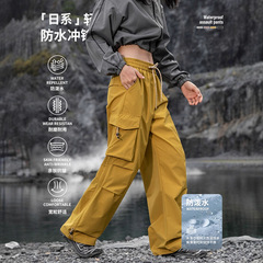 IZEXX潮牌户外登山三防泼水冲锋裤男轻量化徒步机能伞兵工装裤子