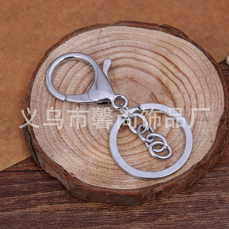 Большие продажи брелок из трех частей Chrome креативный брелок для ключей кольцо для ключей