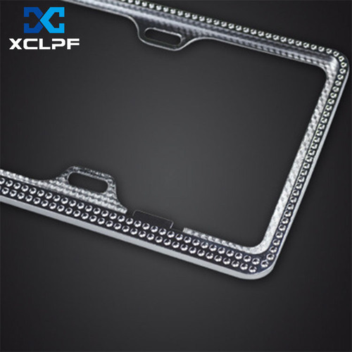 Zinc alloy diamond new energy license plate frame license plate frame blue license plate holder license plate frame domestic