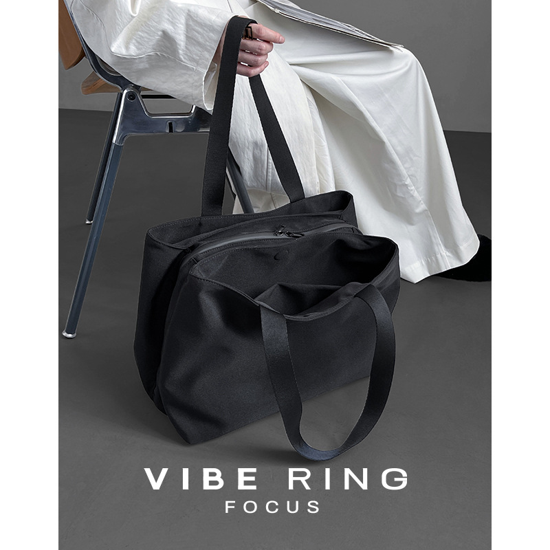 Highly Recommended! Nylon Commuter Tote Bag For Women, Large Capacity Multi-Compartment Laptop Bag, Mommy Bag - Thumbnail 4
